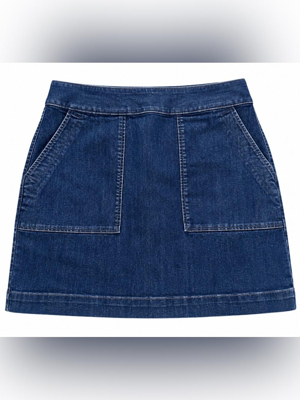 LOFT Denim Pocket Mini Skirt Blue Size 4 Jean